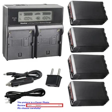 Kastar LCD Dual Fast Charger Battery for OEM Sony BC-U2 U1 BP-U90 BP-U60 BP-U30
