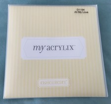 Close To My Heart My Acrlix stamp set D1194 All My Love Used 