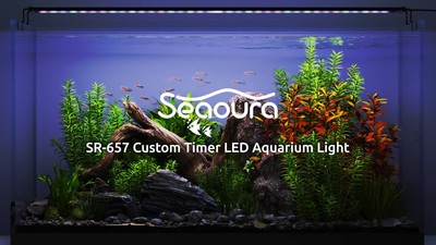 Seaoura 36-42 inch 90cm Full Spectrum Power-Off Memory Aquarium
