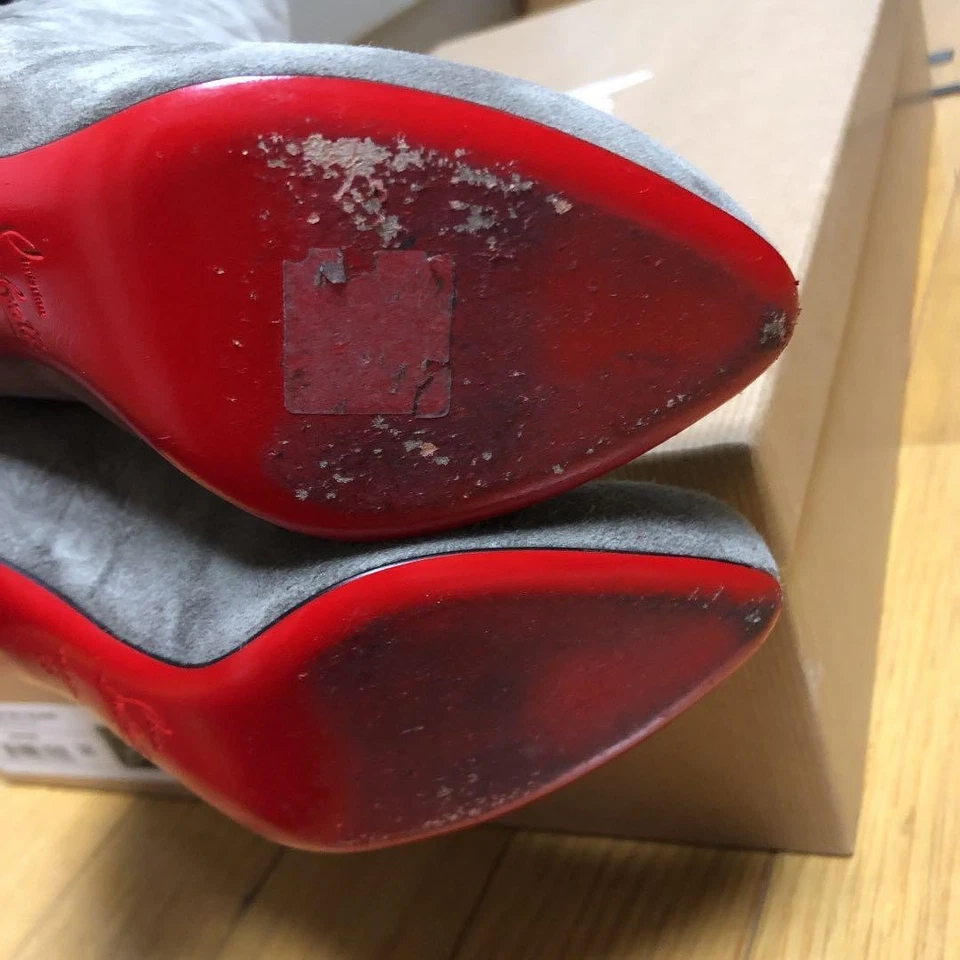 Christian Louboutin Long Heel Boots Size 35/US 5.5 Greige excellent condition JP - Image 4 of 4