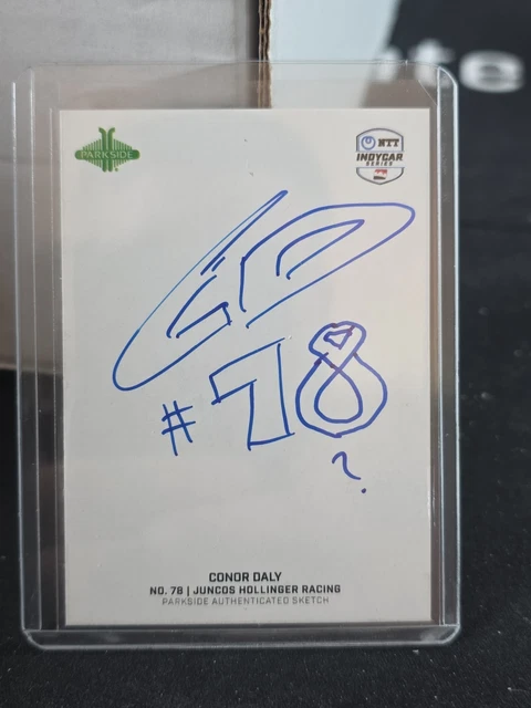2025 Parkside Indycar Conor Daly Sketch Card 1/10
