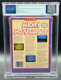 Mickey Mousecapade Nintendo NES CAPCOM Sealed New PSA 9.6 A+ NOT WATA