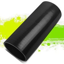3 Id 8 Long Straight 4-ply Black Silicone Hose Air Intaketurbo Tube Coupler
