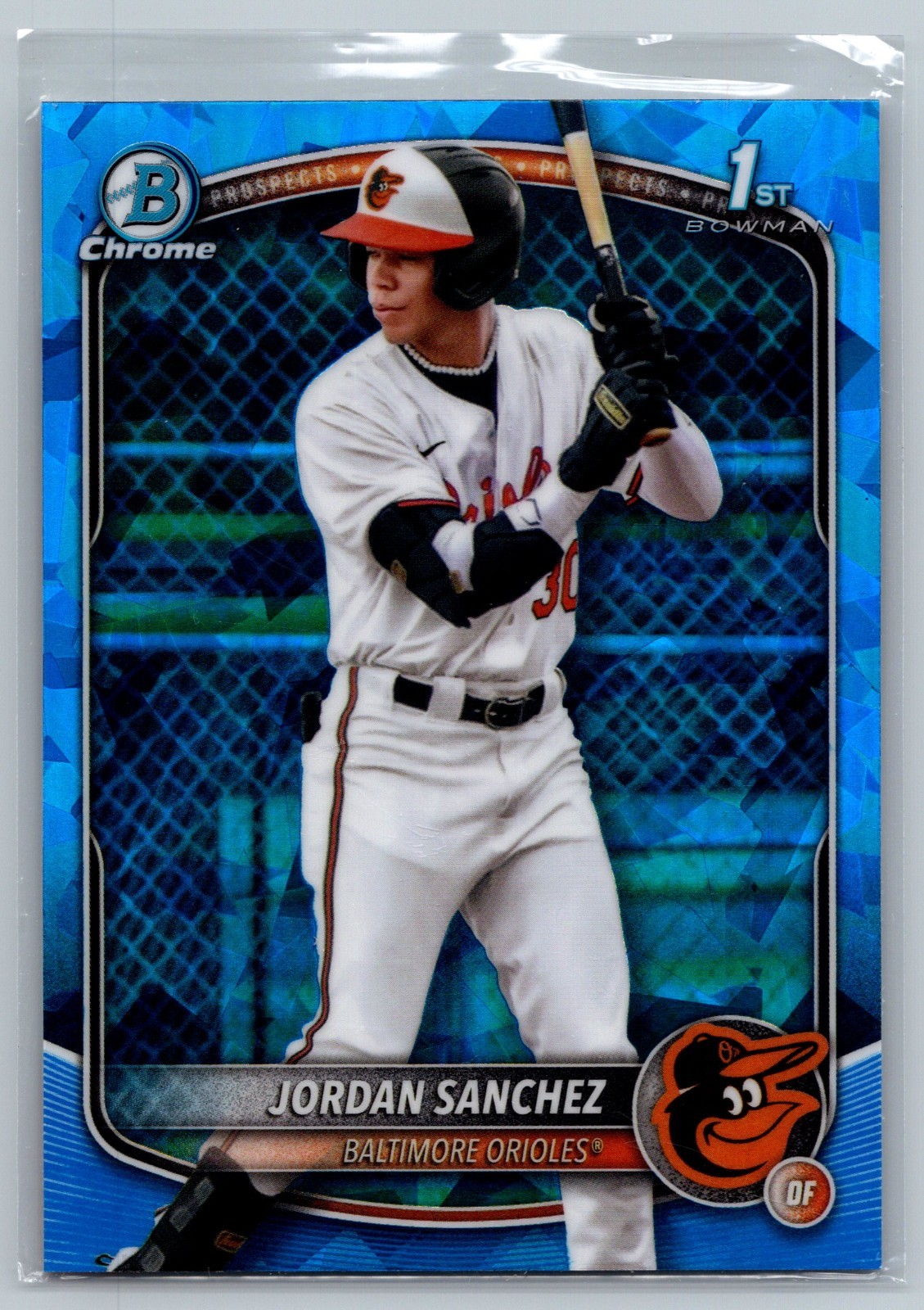 2025 Bowman Chrome Sapphire Jordan Sanchez #BCP-208 1st Bowman Balt Orioles MLB