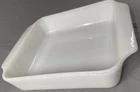 Anchor Hocking Fire King #435 Baking Dish Milk Glass White Vintage USA