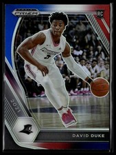 2021 Panini Prizm Draft Picks #44 David Duke Jr. Red White Blue