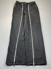 New without tags Y2K 90s baggy wide leg dress jeans Women 7/26X32 High Rise hip