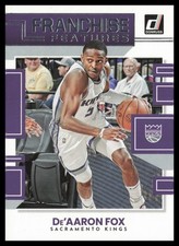 2022-23 Donruss #25 De'Aaron Fox Sacramento Kings Franchise Features Basketball