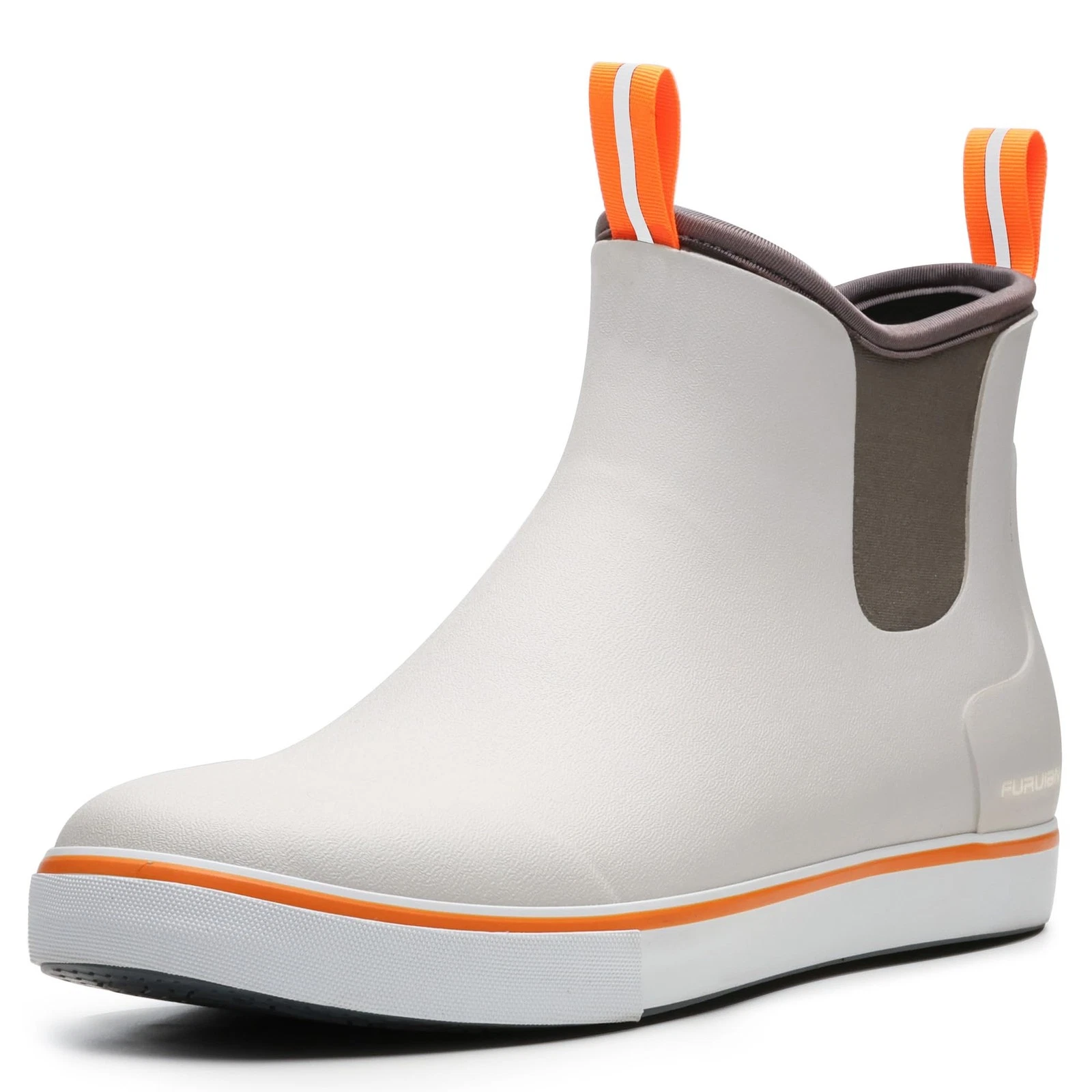 Men's Deck Boots Fishing Boots Waterproof Rain Boots Ankle Shoes Slip On Neop...