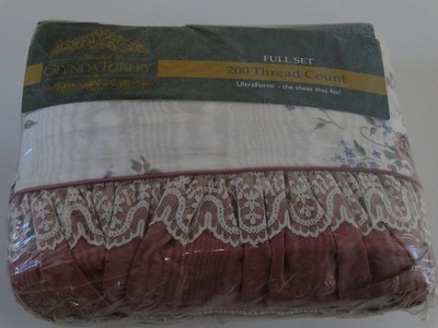 Vintage Glynda Turley Rose Rhapsody JC Penney Full Size Set Of Sheets