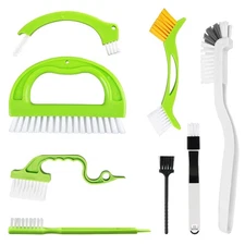 8Pack Grout Cleaner Brush Set Handheld Gap Tile Scrub Tools for Home Cleaning