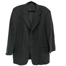Mani by Giorgio Armani Gray Herringbone 3 Button Sport Coat Blazer 42R