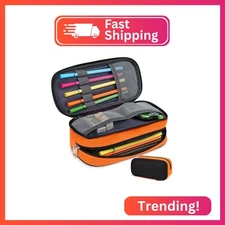 Mountain guest Large Capacity Pencil Case Multi-Slot Pencil Pouch Durable Pencil