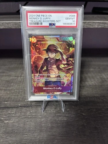 One Piece Monkey.D.Luffy Treasure Booster Set ST10-006 PSA 10