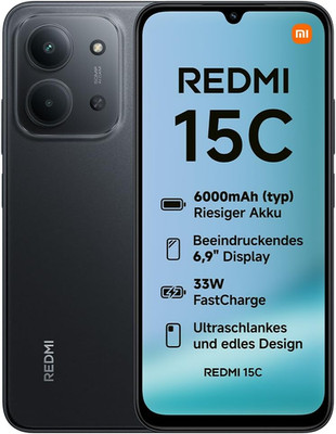 XIAOMI Redmi 15C Smartphone 4GB+256GB, 6,9'' 120Hz Display, 50MP AI Dual-Kamera, 