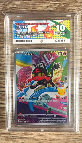 Litten Holo 044 2026 Black Star Promo Pokémon TCG Card Ace 10