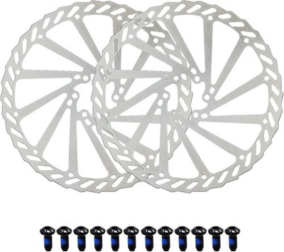 Hochwertige 203 mm Fahrrad Bremsscheibe 2 Stück Rotor mit 12 Schrauben