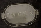 Vintage PYREX Replacement Clear Glass 14.75" Embossed Roaster Lid 2000 BC