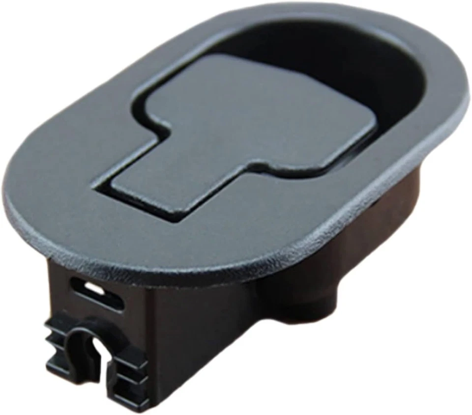 Durable Universal Recliner Handle - Black Metal Replacement with Hooks Included - Image 3 of 4