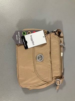 Baggallini Cali Crossbody Bag - Midnight Blossom, RFID Wallet, Lightweight, Wate