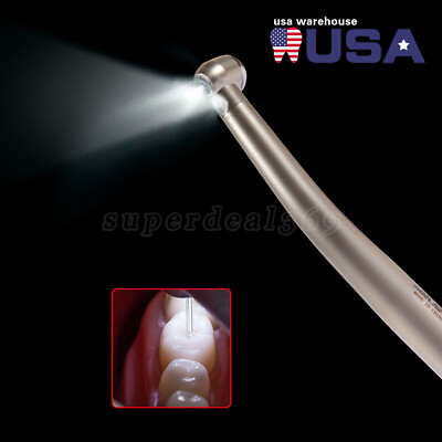 ASkeadnt NSK Style Dental High-Speed LED Handpiece With Built-in E-Generator - Autoclavable, 4-Hole & 2-Hole Options, 250K-350K RPM
