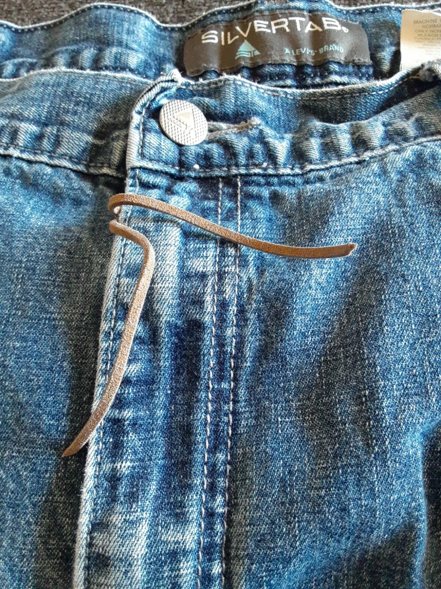 90’s LEVIS Sz 36/32 Silvertab Balggy Skater Made In Hong Kong Jeans