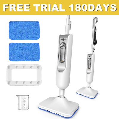 Hot Steam Mop Upright &Handheld Hard Floor&Carpet Steam Cleaner 20s Fast Heating
