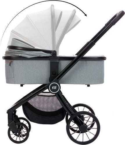 FILLIKID Kombi-Kinderwagen Kinderwagenset Cougar / Mica Set grau - Bild 17 von 20