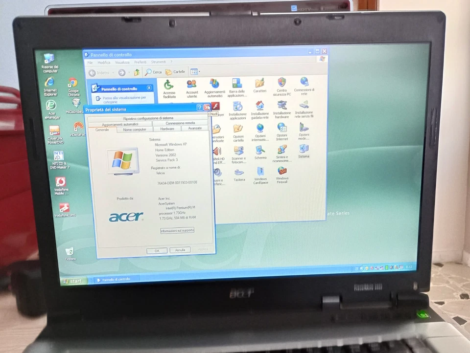 Computer pc notebook Travel mate 4062 windows xp perfettamente funzionante - Imagen 3 de 4