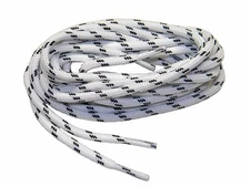 2 pair white w/ black 7/32 thick heavy duty shoelaces made with Kevlar strands