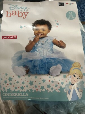 Brand New Cinderella Disney Baby Princess Dress Up Blue TuTu