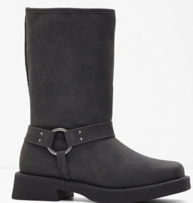 Freemans Schwarz Cowboy Stiefel UK 8 (F625)