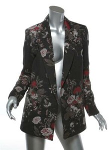 black floral coat