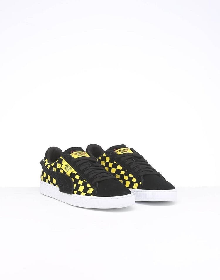 Puma Suede x Chinatown Market Black Yellow Low Lace Up Mens Puma Suede x Chinatown Market Black Yellow Low Lace Up Mens