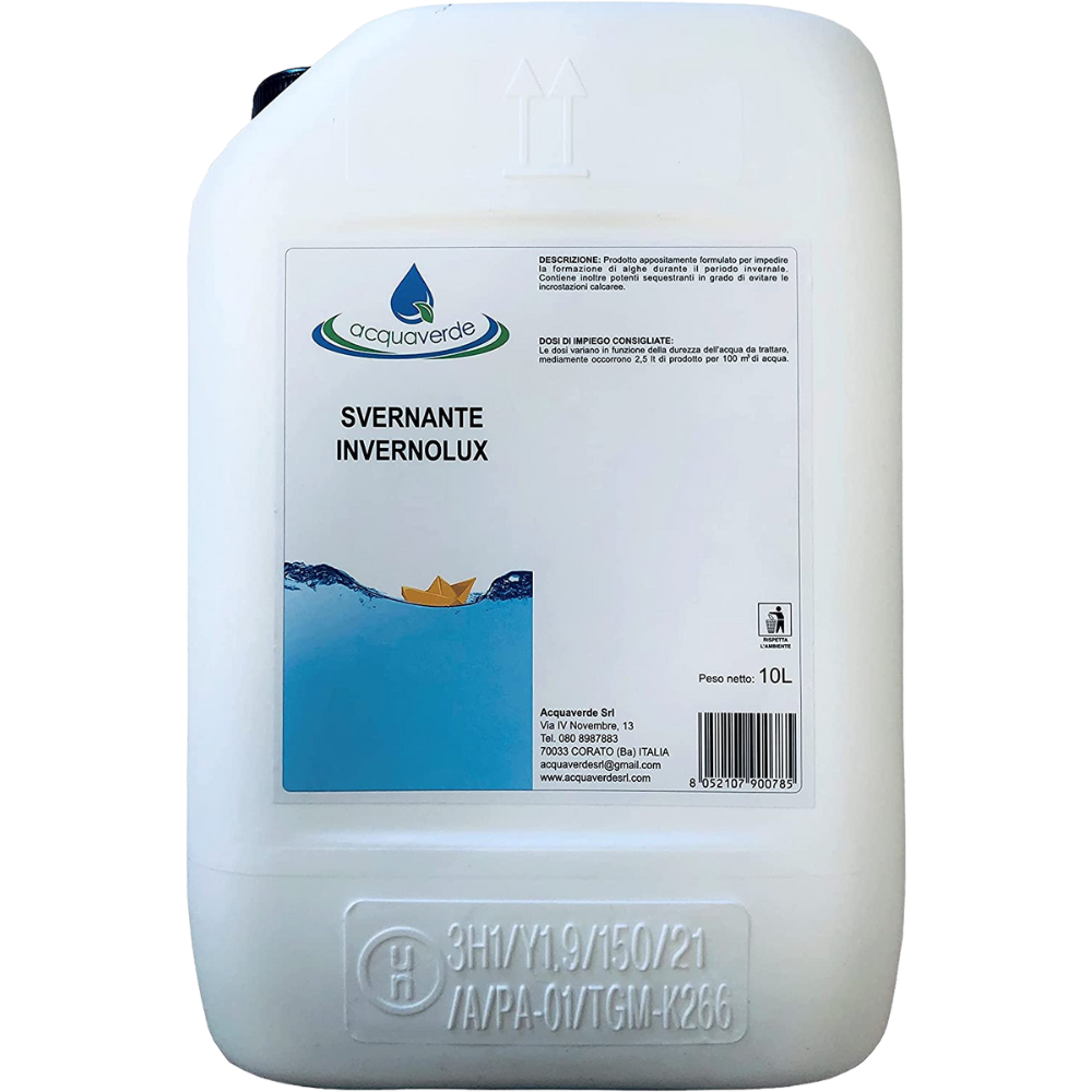 Invernolux SVERNANTE TRATTAMENTO INVERNALE ACQUA PISCINA ANTIBATTERICO 10 Kg