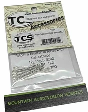 Train Control Systems TCS 1651 10 pack-  Golden White - LED - 3mm