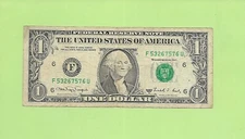 1988A $1 WEB FED PRESS  F 5326 7576 U  .... FRONT PLATE-4, BACK-6  RUN-9