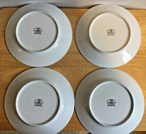 Strawberry Street Set of 4 Dessert Plates 8". 1 Angel , 2 Coffee 1 Devils - Picture 2 of 2