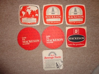 Bier Getränkedeckel Abtropfmatten Untersetzer MACKESON Restposten Sammlung