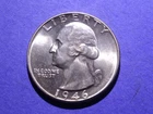 1946 Washington Quarter  Near Gem BU