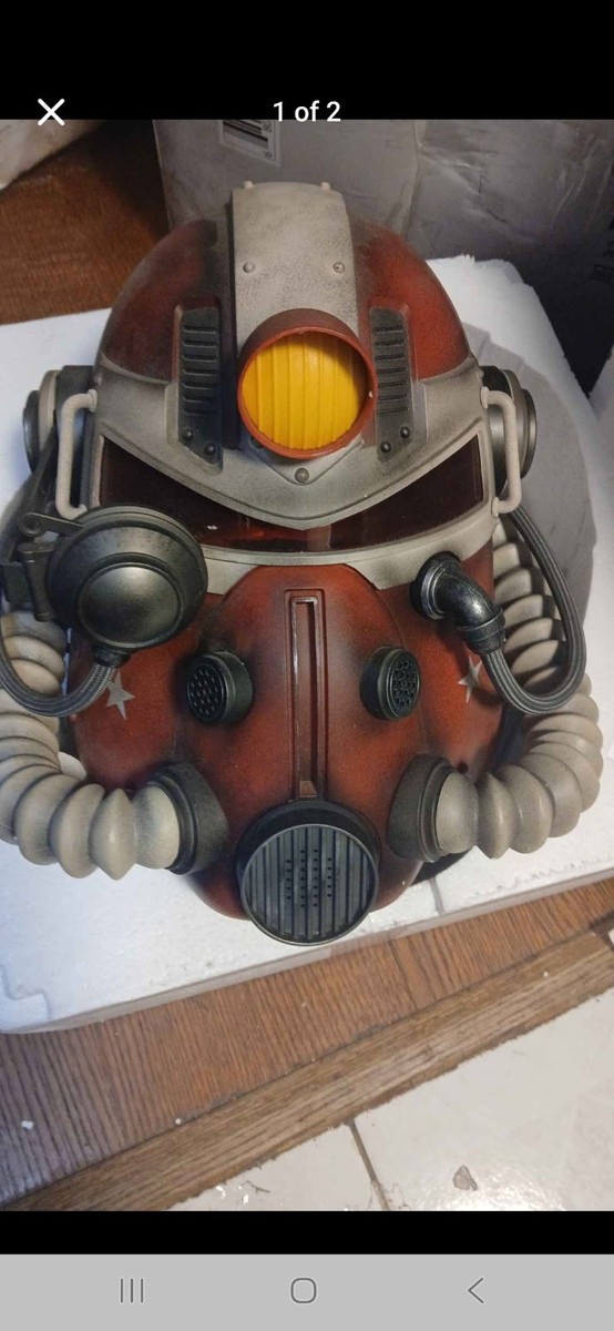 Fallout 76 T-51b-NC Power Armor Helmet 1 1 Nuka Cola Gamestop for
