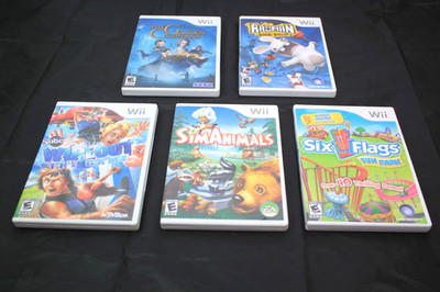 Lot of 5 Nintendo Wii Games Rayman  - Wipeout - The Golden Compass & More