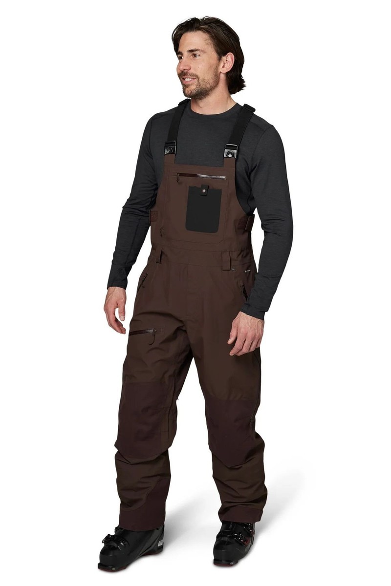 Flylow Baker Bib Men's Snow Pants, Timber, X-Large | eBay