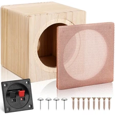 Facmogu 5in Wooden Speaker Enclosure, Speaker Empty Enclosure for Premium Speake