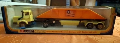Corgi Major Road Maker 1102 Crane Fruehauf Buttom Dumper Ovp