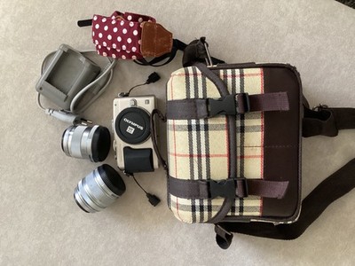 Olympus PEN Lite E-PL6 Mirrorless Camera + 14-42mm & 45mm Lenses | Charger + Bag