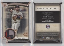 2018 Museum Collection Meaningful Material Relics Copper /35 Brian Dozier Patch
