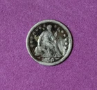 1853- Seated Liberty Half Dime #P33916