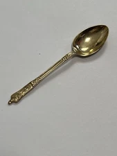 Vintage Gold Plate Demi Spoon/Baby Spoon demitasse Spoon 4 1/2 inches