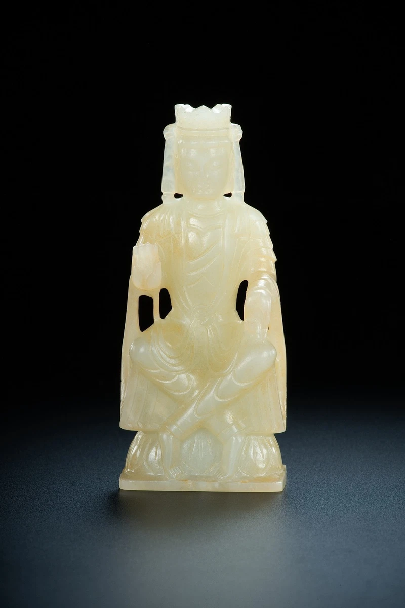 白玉观音在中国风雕像、雕像| eBay